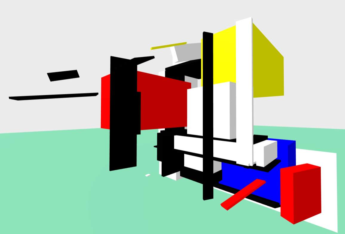 3D Mondrian Side
