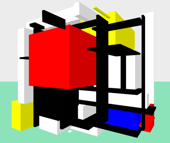 Animated 3D Mondrian